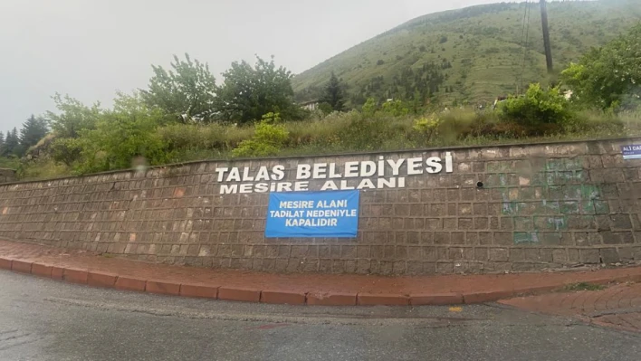 Talas Belediyesi Mesire Alanı neden Kapalı?