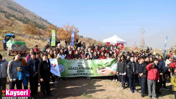 Talas'ta şenlik gibi ağaçlandırma günü