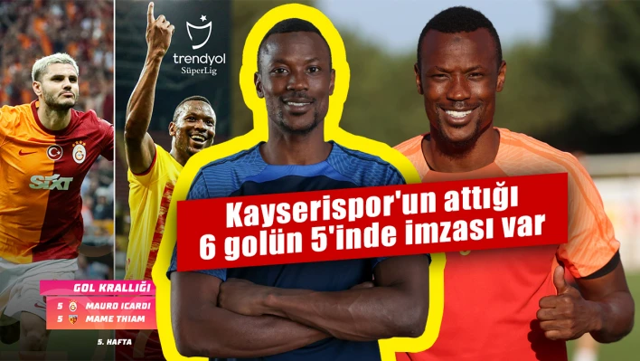 Thiam atıyor, Kayserispor gülüyor - Gol krallığında Icardı ile yarışıyor - Kayserispor haberleri