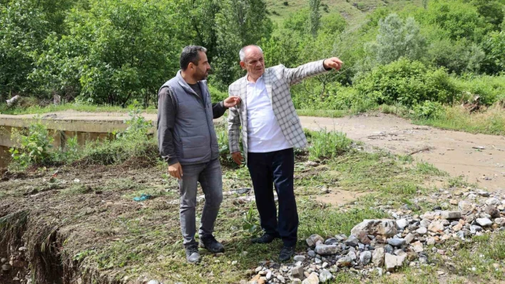 Yahyalı'da sel ve taşkınları  önlemek için çalışmalar hızlandı